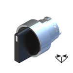 RS PRO 3 Position Selector Switch Head, 22.5mm Cutout, Black Handle