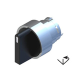 RS PRO 3 Position Selector Switch Head, 22.5mm Cutout, Black Handle