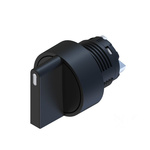 RS PRO 3 Position Selector Switch Head, 22.5mm Cutout, Black Handle