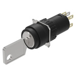 IP65 Key Switch, 1 NC / 1 NO, 5A 2-Way