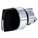 Schneider Electric Harmony XB4 Series 2 Position Selector Switch Head, 22mm Cutout, Black Handle