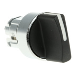 Schneider Electric Harmony XB4 Series 3 Position Selector Switch Head, 22mm Cutout, Black Handle