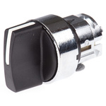 Schneider Electric Harmony XB4 Series 3 Position Selector Switch Head, 22mm Cutout, Black Handle