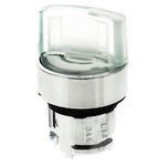 Schneider Electric Harmony XB4 Series 2 Position Selector Switch Head, 22mm Cutout, White Handle