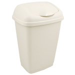 RS PRO 50L White Flip Plastic Waste Bin
