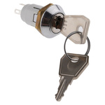 Key Switch, SPDT, 1 A @ 24 V dc 2-Way Common-Key