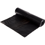 RS PRO 50 x Black Plastic Bin Bag, 80 → 90L