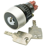 IP65 Keylock Switch, (NC + NO) per element, 5 A@ 250 V ac 2-Way Flat-Key
