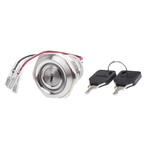IP40 Key Switch, SPDT, 5 A 2-Way