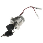 IP40 Key Switch, DPDT, 5 A 3-Way