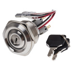 IP40 Key Switch, DPDT, 5 A 2-Way