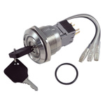 IP40 Key Switch, SPDT, 5 A 2-Way
