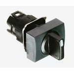 Schneider Electric Harmony XB6 Series 2 Position Selector Switch Head, 16mm Cutout, Black Handle