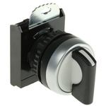 BACO BACO Series 3 Position Selector Switch Head, 22mm Cutout, Black Handle