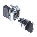 Schneider Electric Knob Selector Switch - (SPST) 22mm Cutout Diameter, Illuminated 2 Positions
