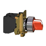 Schneider Electric Knob Selector Switch - (SPDT) 22mm Cutout Diameter, Illuminated 3 Positions