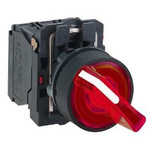 Schneider Electric Knob Selector Switch - (SPDT) 22mm Cutout Diameter, Illuminated 2 Positions
