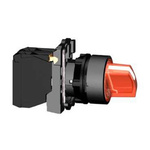 Schneider Electric Knob Selector Switch - (SPDT) 22mm Cutout Diameter, Illuminated 3 Positions