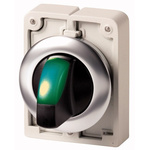 Eaton RMQ Titan Series 2 Position Selector Switch Head, 30mm Cutout, Green Handle