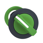 Schneider Electric Harmony XB5 Series 2 Position Selector Switch Head, 30mm Cutout, Green Handle