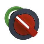 Schneider Electric Harmony XB5 Series 2 Position Selector Switch Head, 30mm Cutout, Red Handle