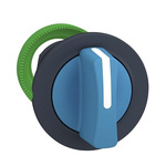 Schneider Electric Harmony XB5 Series 2 Position Selector Switch Head, 30mm Cutout, Blue Handle