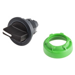 Schneider Electric Harmony XB5 Series 3 Position Selector Switch Head, 30mm Cutout, Black Handle