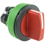 Schneider Electric Harmony XB5 Series 2 Position Selector Switch Head, 30mm Cutout, Red Handle