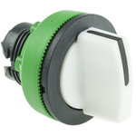 Schneider Electric Harmony XB5 Series 3 Position Selector Switch Head, 30mm Cutout, White Handle