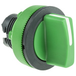 Schneider Electric Harmony XB5 Series 3 Position Selector Switch Head, 30mm Cutout, Green Handle