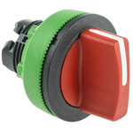 Schneider Electric Harmony XB5 Series 3 Position Selector Switch Head, 30mm Cutout, Red Handle