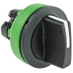 Schneider Electric Harmony XB5 Series 3 Position Selector Switch Head, 30mm Cutout, Black Handle