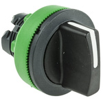 Schneider Electric Harmony XB5 Series 3 Position Selector Switch Head, 30mm Cutout, Black Handle