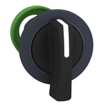 Schneider Electric Harmony XB5 Series 2 Position Selector Switch Head, 30mm Cutout, Black Handle