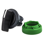 Schneider Electric Harmony XB5 Series 3 Position Selector Switch Head, 30mm Cutout, Black Handle