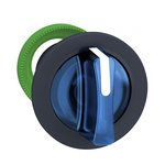 Schneider Electric Harmony XB5 Series 2 Position Selector Switch Head, 30mm Cutout, Blue Handle