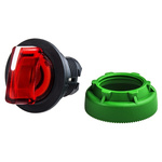Schneider Electric Harmony XB5 Series 3 Position Selector Switch Head, 30mm Cutout, Red Handle