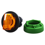 Schneider Electric Harmony XB5 Series 3 Position Selector Switch Head, 30mm Cutout, Orange Handle