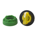 Schneider Electric Harmony XB5 Series 2 Position Selector Switch Head, 30mm Cutout, Yellow Handle
