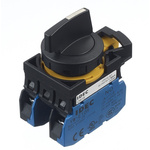 Idec Spring Return Selector Switch - (DPST) 22mm Cutout Diameter 3 Positions
