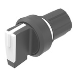 EAO Series 45 Series 2 Position Selector Switch Head, 22.3mm Cutout, White Handle