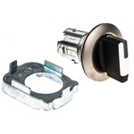 Siemens SIRIUS ACT Series 2 Position Selector Switch Head, 30mm Cutout, Black/White Handle