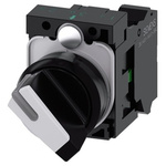 Siemens Selector Switch - (SPST) 22mm Cutout Diameter, Illuminated 2 Positions