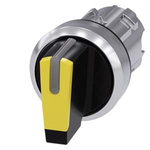 Siemens SIRIUS ACT Series 3 Position Selector Switch Head, 22mm Cutout, Black Handle