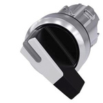 Siemens SIRIUS ACT Series 2 Position Selector Switch Head, 22mm Cutout, Black Handle