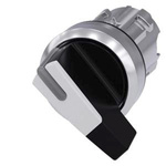 Siemens SIRIUS ACT Series 2 Position Selector Switch Head, 22mm Cutout, Black Handle
