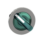 Schneider Electric ZB4 Series 2 Position Selector Switch Head, 30mm Cutout, Green Handle