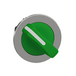 Schneider Electric ZB4 Series 2 Position Selector Switch Head, 30mm Cutout, Green Handle