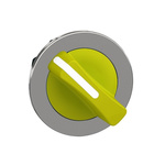 Schneider Electric ZB4 Series 2 Position Selector Switch Head, 30mm Cutout, Yellow Handle