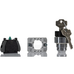 RS PRO Key Selector Switch - (1NO) 22.5mm Cutout Diameter 2 Positions